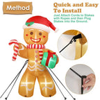Christmas Inflatable Gingerbread Man – LED Outdoor Yard Decoration