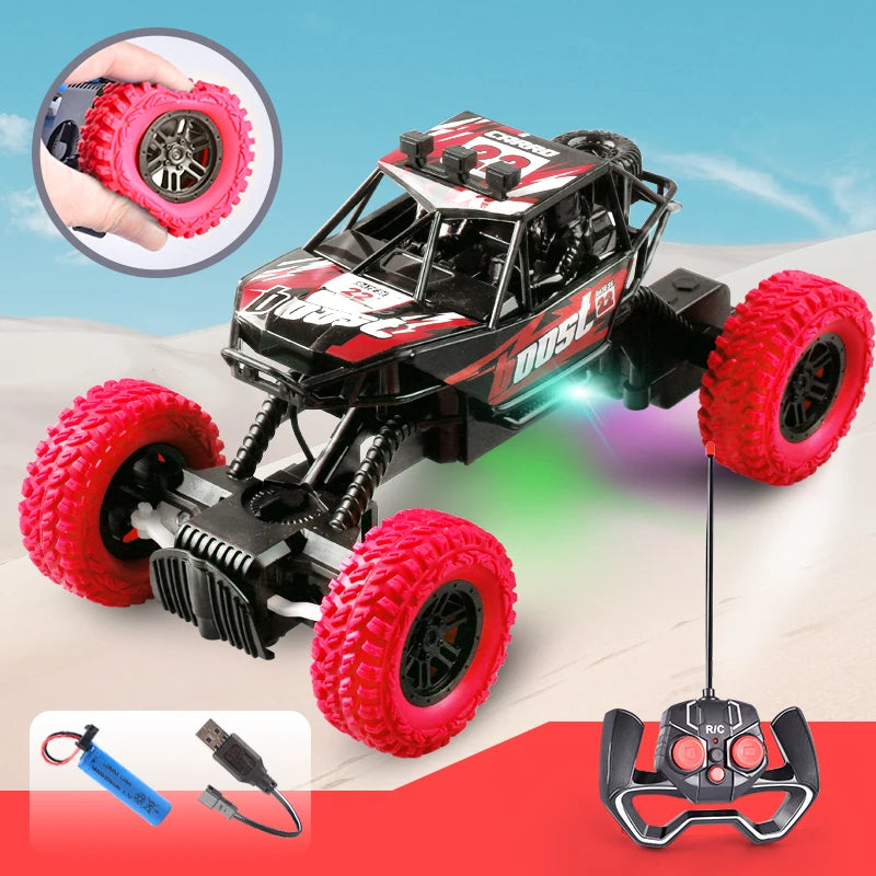 Remote Control Car – Flashing Lights Off-Road Toy