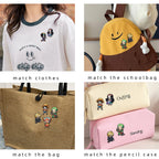 6pcs ONE PIECE Cartoon Character Brooches Set Q Version including Monkey D. Luffy Roronoa Zoro Sanji Brook Gift for Friends