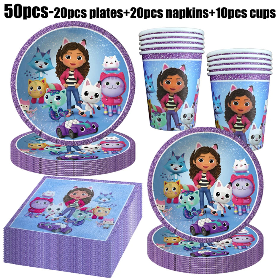 Birthday Party Supplies – Kids Tableware & Decoration Set