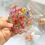 Ice Cube Fidget Toy – Colorful Bead Squishy Stress Relief Ball