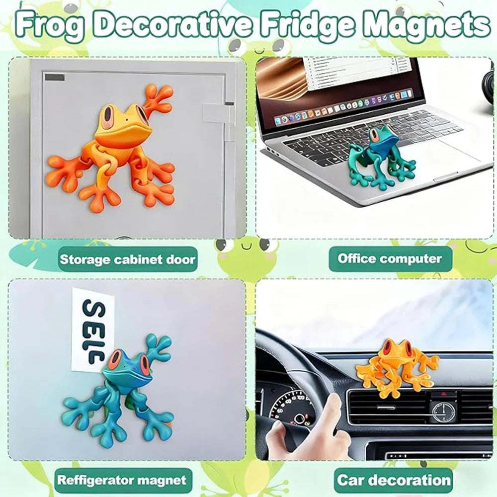 Magnetic Articulated Frog – 3D Printed Sensory Fidget Toy