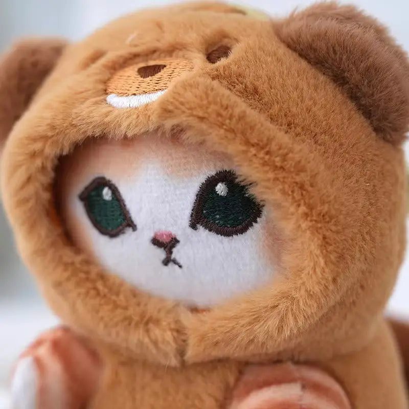 12cm Anime Mofusand Plush Keychain Pendant Bag Pendant Cartoon Cute Little Raccoon Squirrel Panda Plush Doll Sofa Ornaments Gift