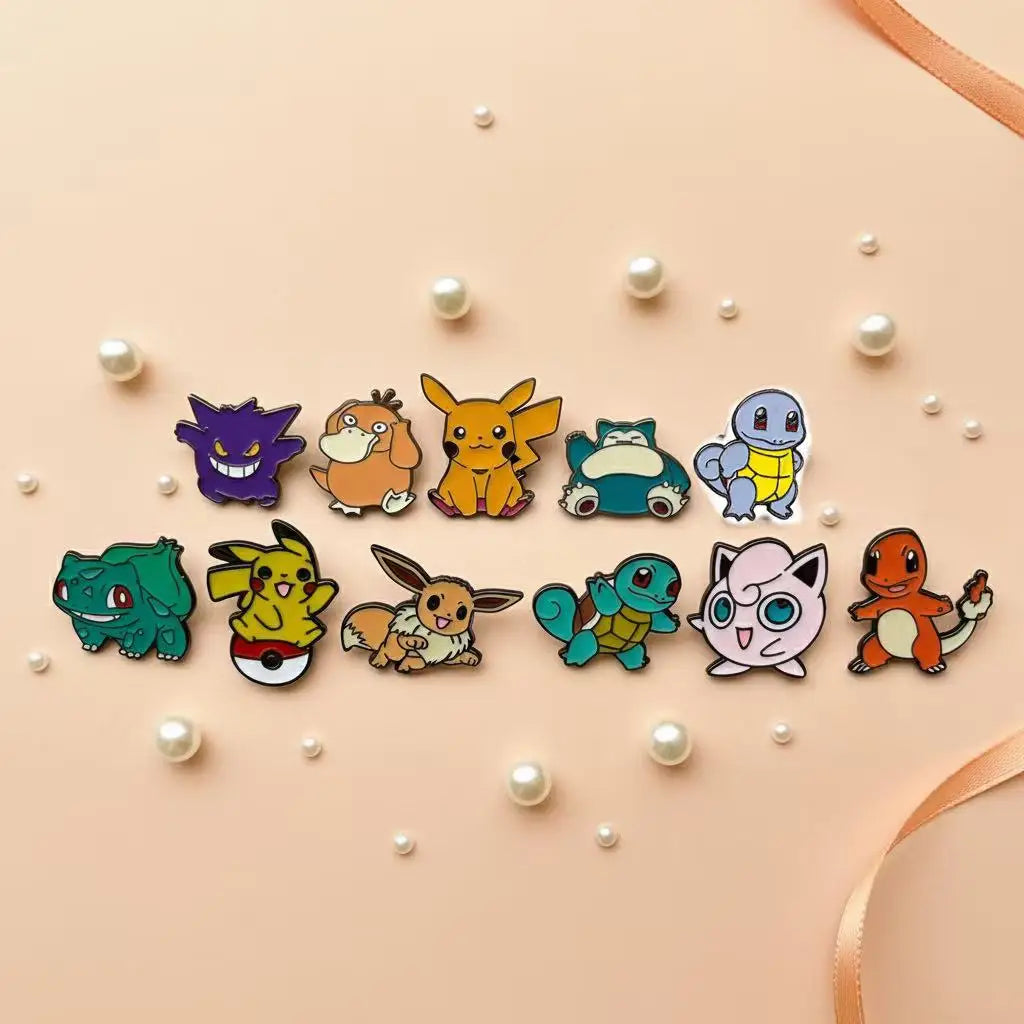 11 Pcs  Enamel Pins Set Creative Bandage Brooches for Backpack Clothes Personalized Metal Emblem Accessories Gift