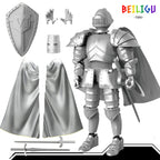 Medieval Knight Action Figure – Movable DIY Warrior Toy