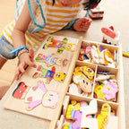 Wooden Dressing Puzzle – Animal Jigsaw Toy