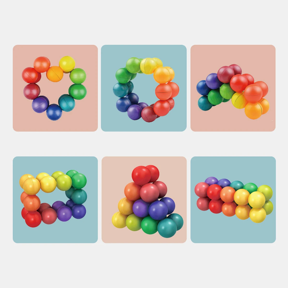 3D Rotating Fidget Ball – Sensory Stress Relief Puzzle Toy
