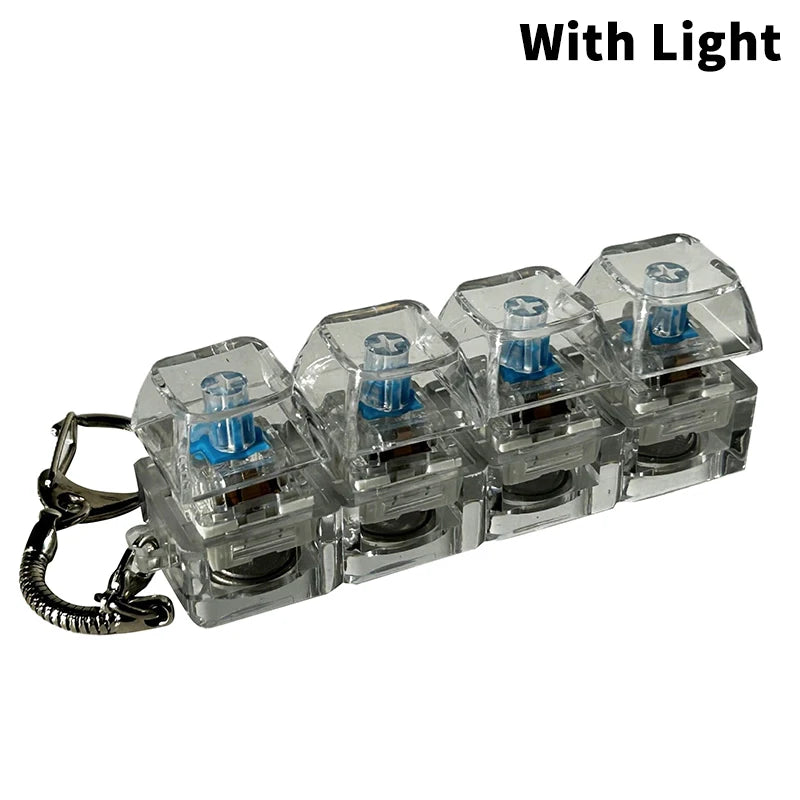 Mechanical Keyboard Key Tester – LED Keycap Fidget Keychain