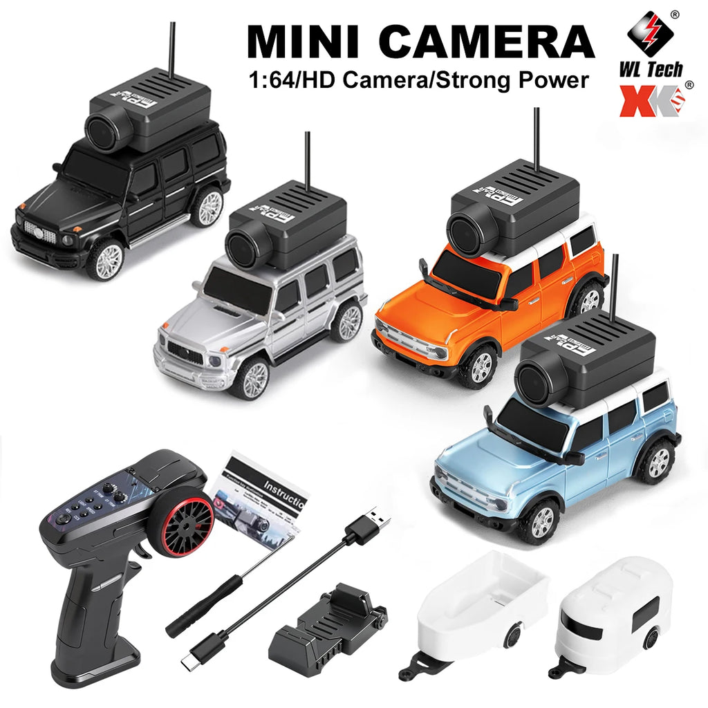 Mini RC Camera Car 1:64 WiFi FPV Remote Control Racing Toy