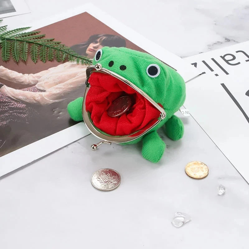 Frog Coin Purse – Cute Cartoon Keychain Wallet