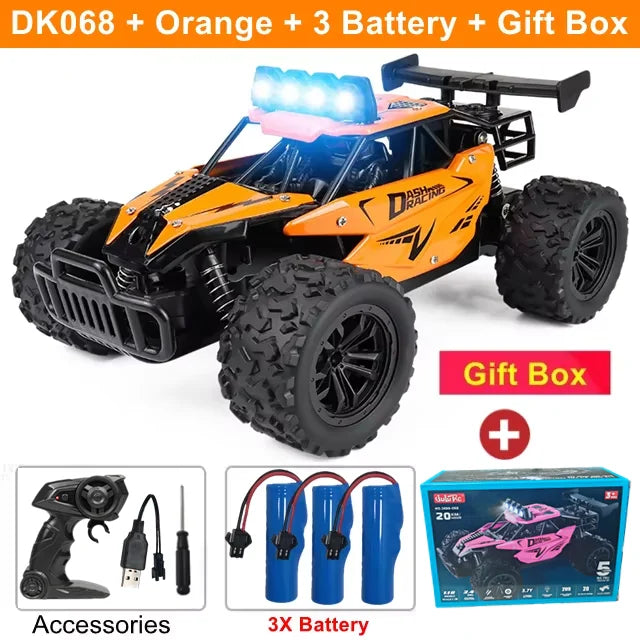 RC Drift Car 1:16 Off-Road Remote Control Vehicle with LED Lights