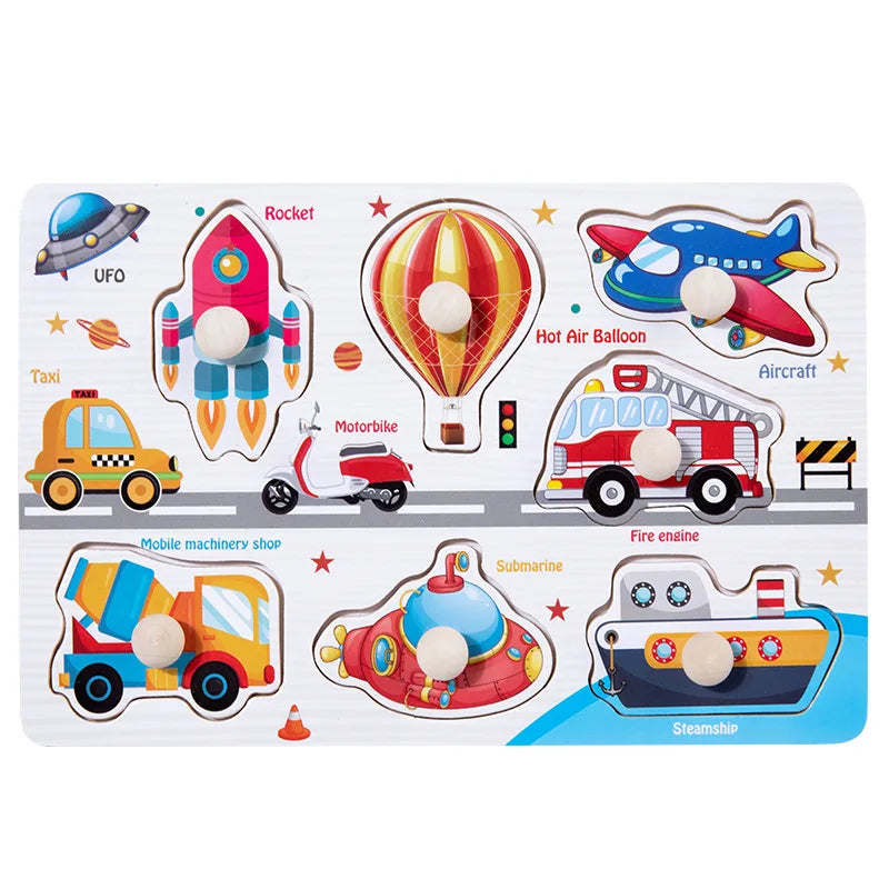 Wooden Montessori Puzzle – Baby Learning Board