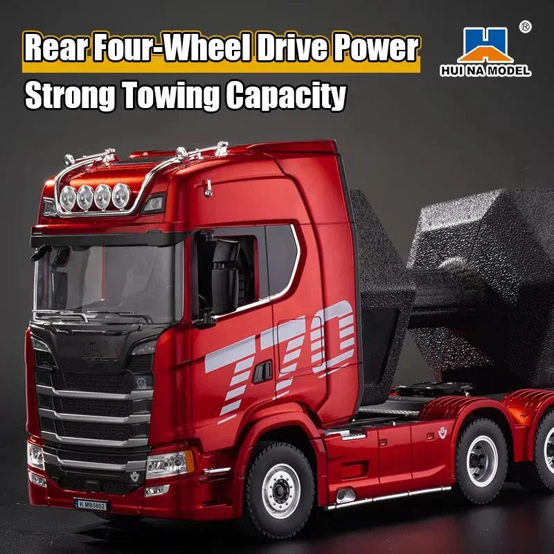 RC Construction Truck – 1:18 Engineering Trailer with Light & Sound