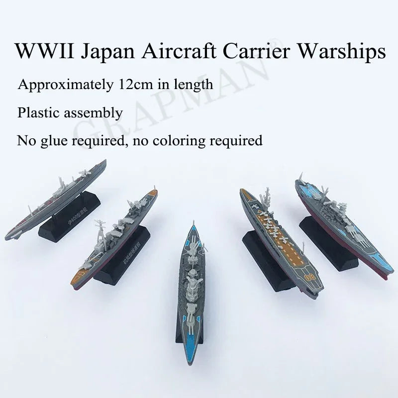 Battleship Model Kit – 1:1200 Scale Warship Assembly
