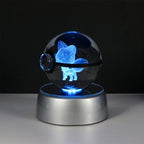 3D Crystal Ball Night Light – LED Decorative Display Lamp
