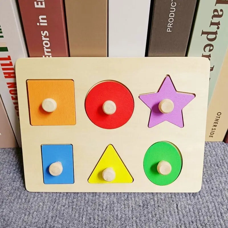Wooden Montessori Puzzle – Baby Learning Board