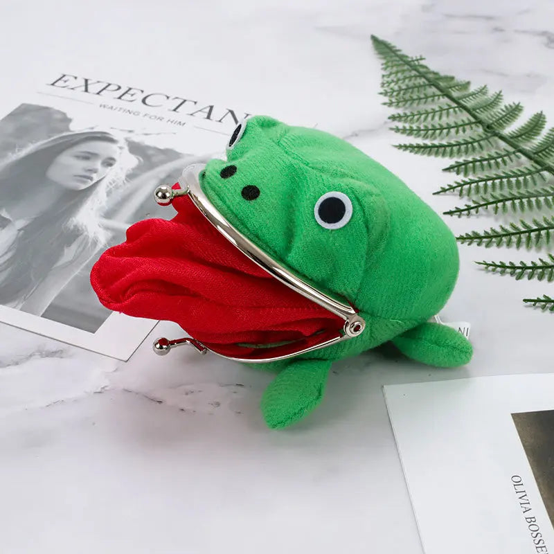 Frog Coin Purse – Cute Cartoon Keychain Wallet