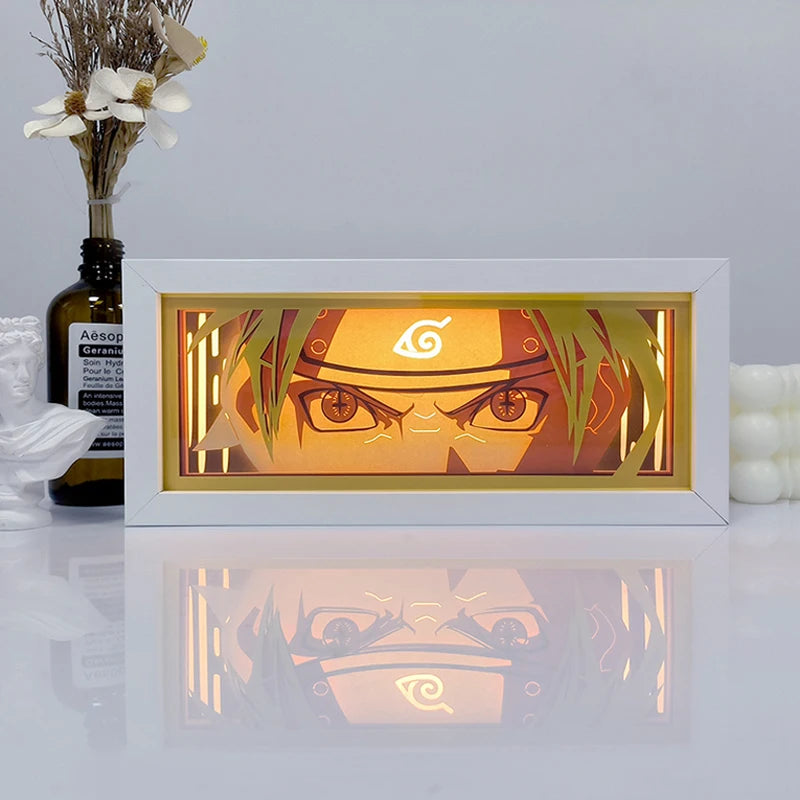3D LED Shadow Box Light Paper Night Light Remote Control