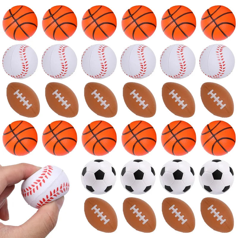 Sports Squeeze Ball Toy Latex Stress Relief Party Favor