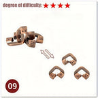 Metal Brain Teaser Puzzle – Challenging 3D Geometric Game