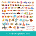 Wooden Magnetic Fishing Toy – Montessori Marine Learning Game