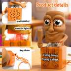 Luminous Anime Keychain Wooden Stick Man Glow Pendant