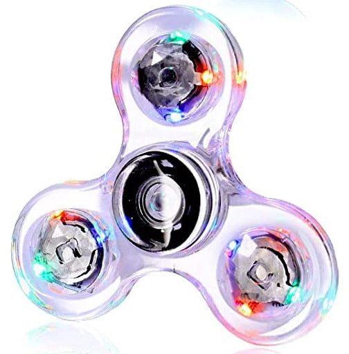 LED Fidget Spinner – Light Up Glow in the Dark Gyroscope Toy