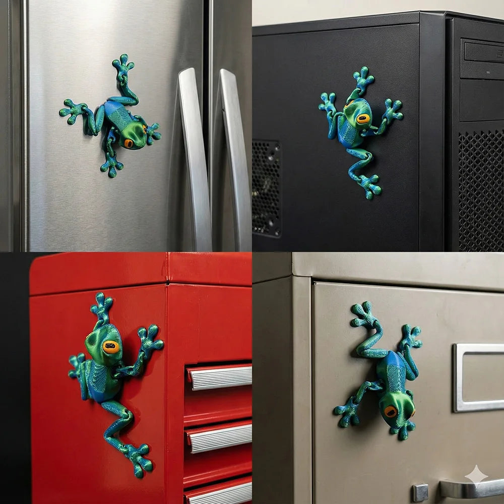 Magnetic Articulated Frog – 3D Printed Sensory Fidget Toy