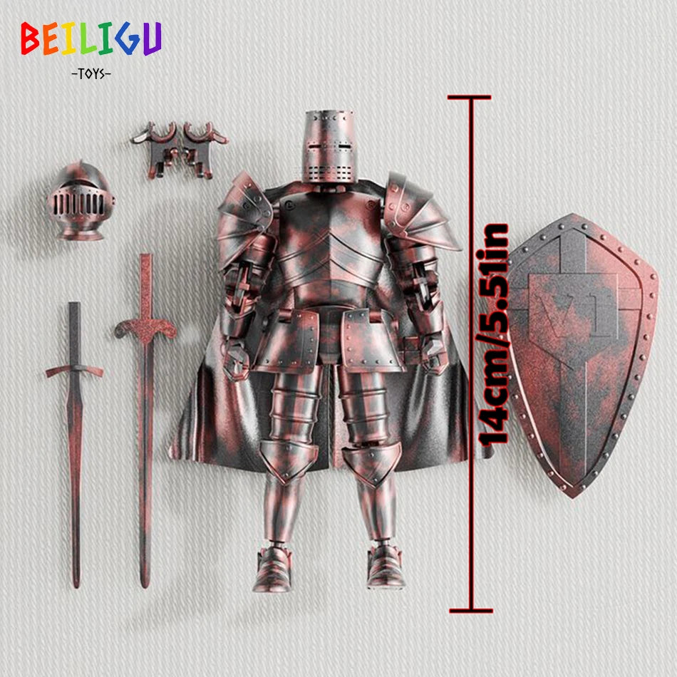 Medieval Knight Action Figure – Movable DIY Warrior Toy