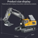 Remote Control Excavator RC Construction Truck with 10-Channel Control