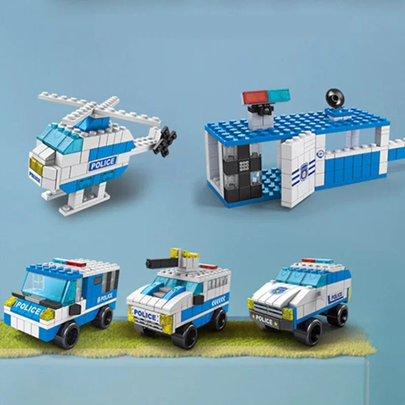 City Building Blocks – 6-in-1 Vehicle Set