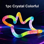 Twist Rope Fidget Toy – Rainbow Deformable Stress Relief Rope
