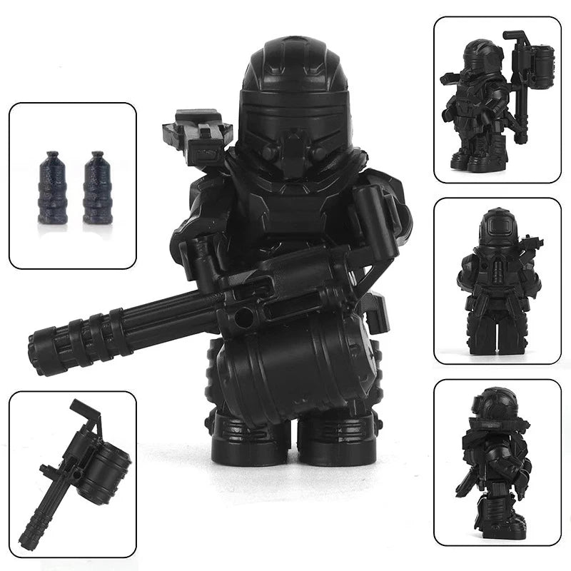 Halloween Building Blocks – Small Brick Ghost & Skeleton Model