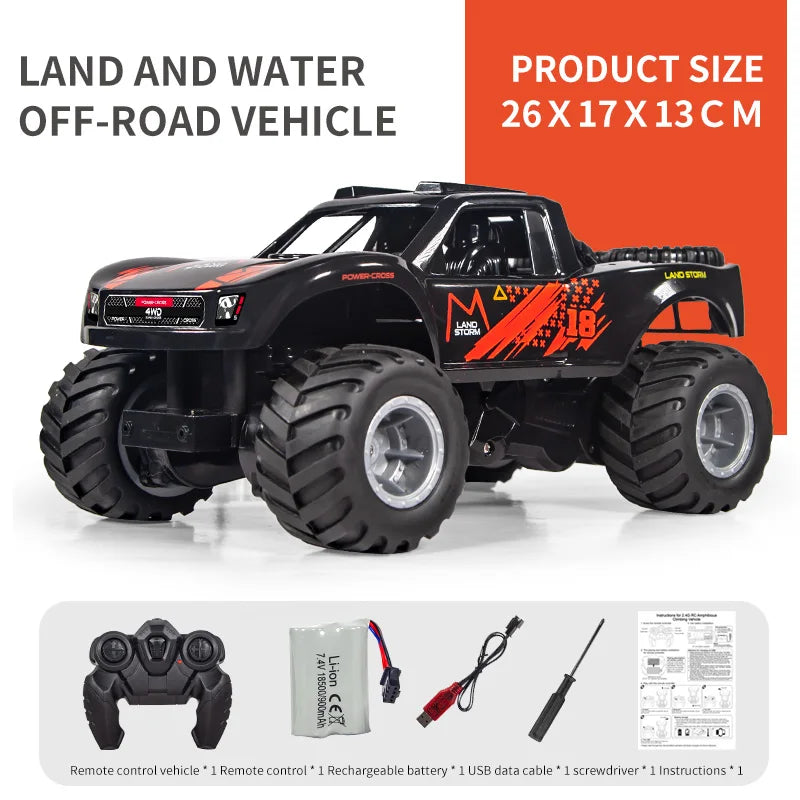 RC Amphibious Stunt Car – Waterproof Flip Car