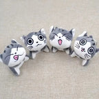 Kawaii Cute Mini Plush 10cm Cats Animal Stuffed Doll Keychain Instagram Style Bag Hanging Schoolbag Pendant Kids Gift