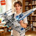 1271-Piece Space Fighter Building Blocks Set with LED Lights