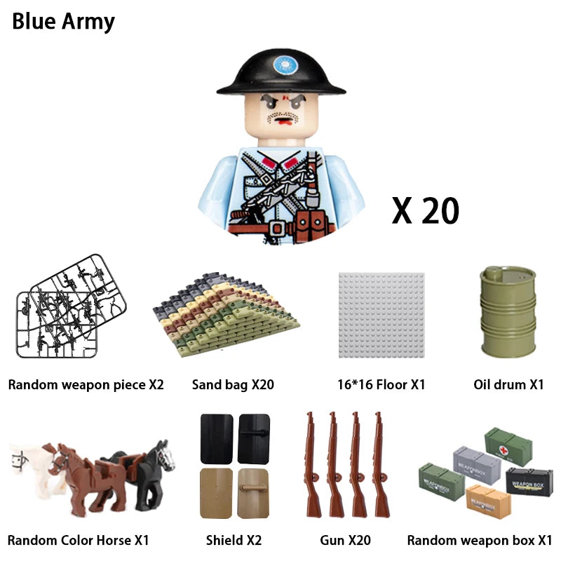 Army Building Blocks Set – Soldier & Military Construction Toy