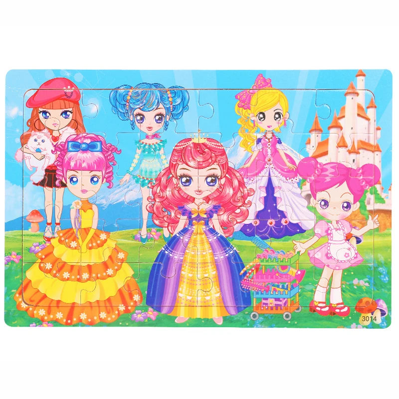 Wooden Jigsaw Puzzle – 30-Piece Animal Toy