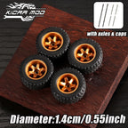 1:64 Model Car Wheels – Off-Road Rivet Tire Set