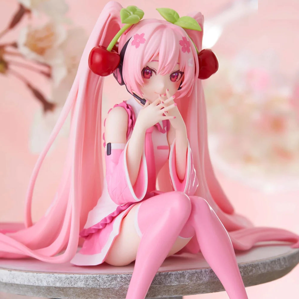 Anime Figure – Pink PVC Cherry Blossom Collectible Model