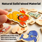 Wooden Magnetic Fishing Toy – Montessori Marine Learning Game