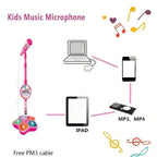 Kids Karaoke Microphone with Stand Portable Singing Toy