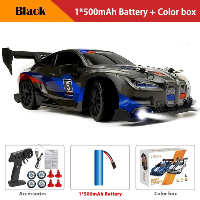 RC Drift Car 4WD Remote Control Car with LED Lights, 2.4GHz