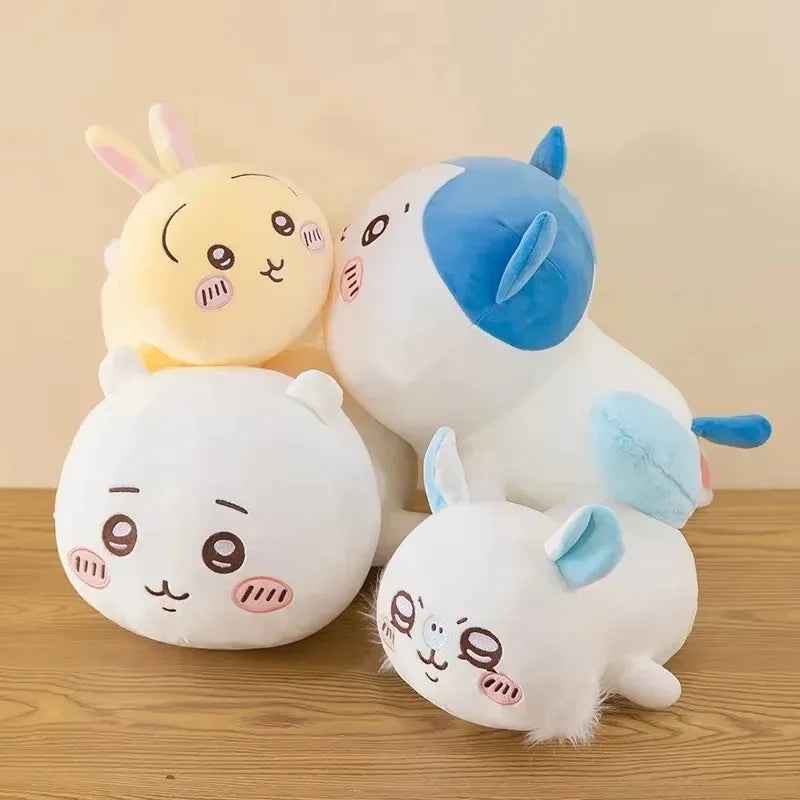 Hot Momonga Plush Pillow Cartoon Hachiware Soft Pillow Cute Usagi Plush Doll Ornament Anime Plush Gift for Girl Home Decoration