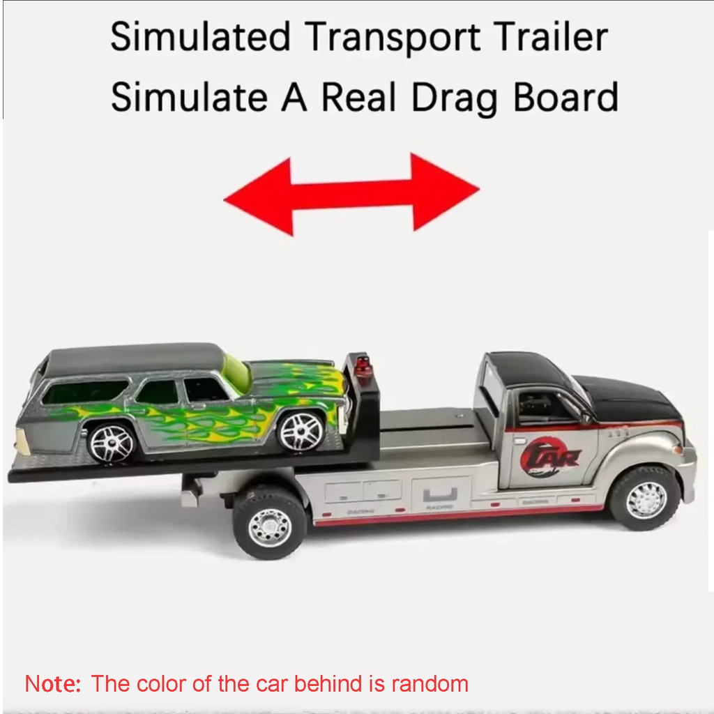 Diecast Trailer – 1:64 Metal Pull-Back Toy