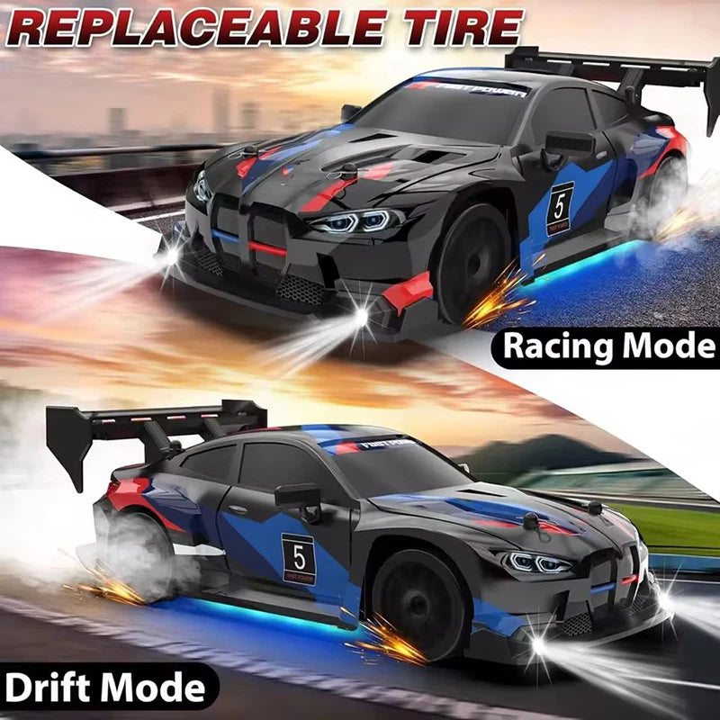 RC Drift Car 4WD Remote Control Car with LED Lights, 2.4GHz