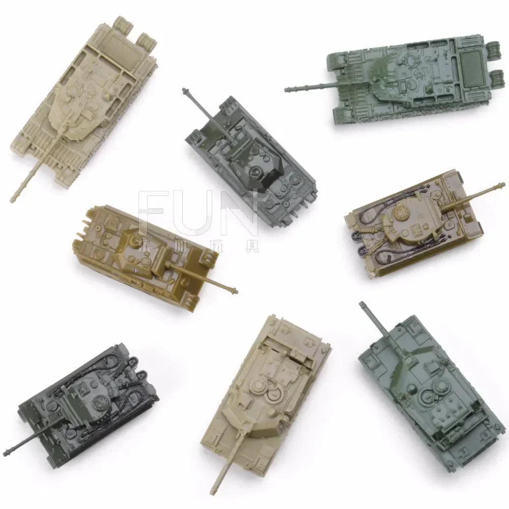 Tank Model Kit – 1:144 Scale Military Vehicle Set