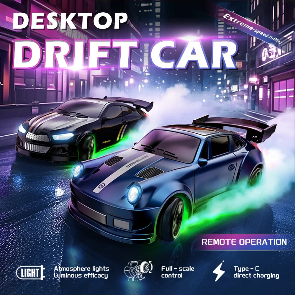 1:64 RC Drift Car – with Rechargeable Battery