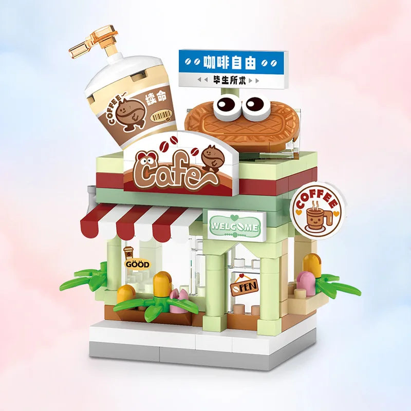 Mini Restaurant Building Blocks – Café & Food Store Kit
