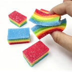 Rainbow Strip Squeeze Toy – Stretchy Sensory Fidget Stress Ball
